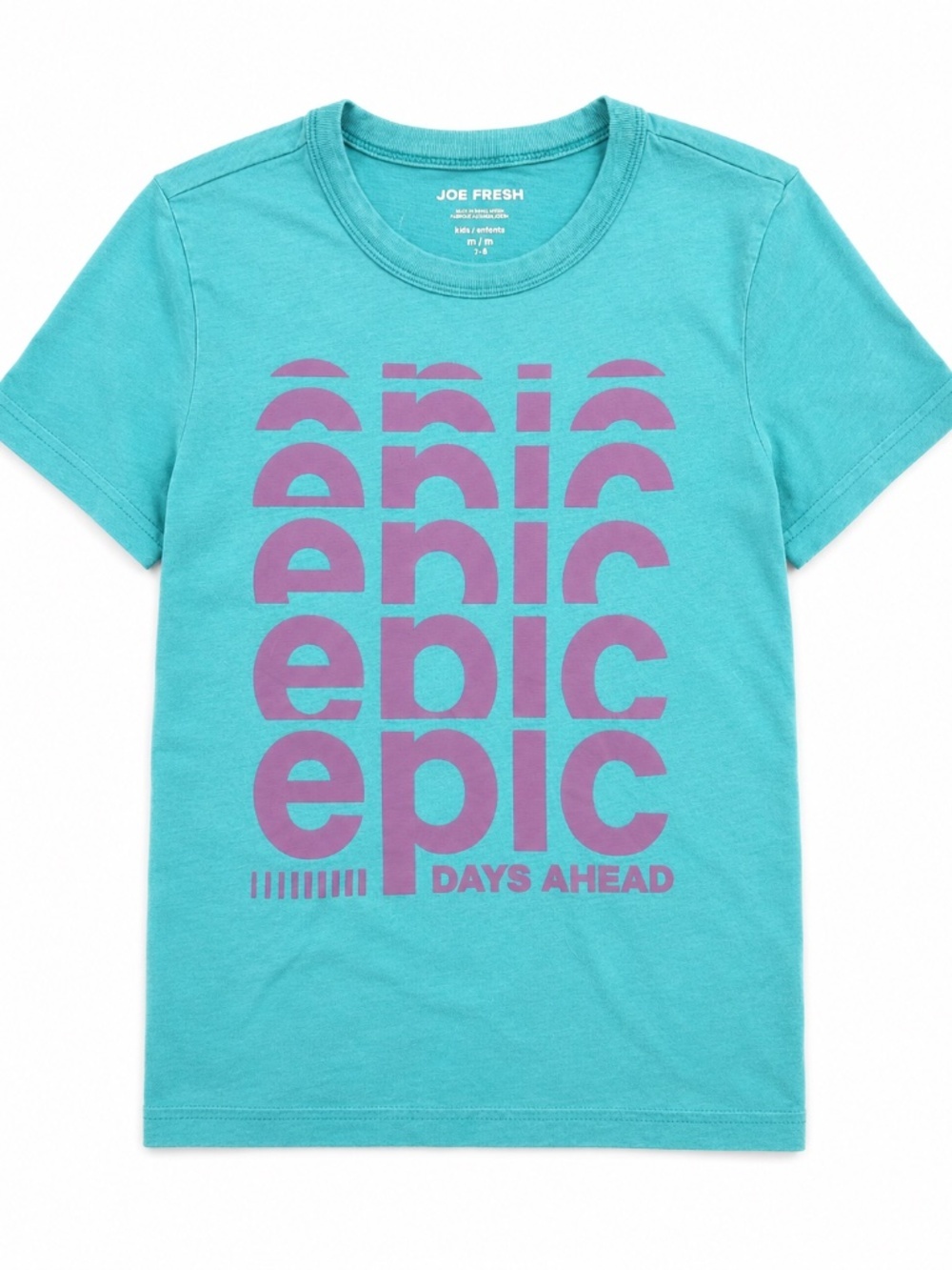 Joe Fresh Epic Days Ahead Graphic Tee — Kids M 7/8